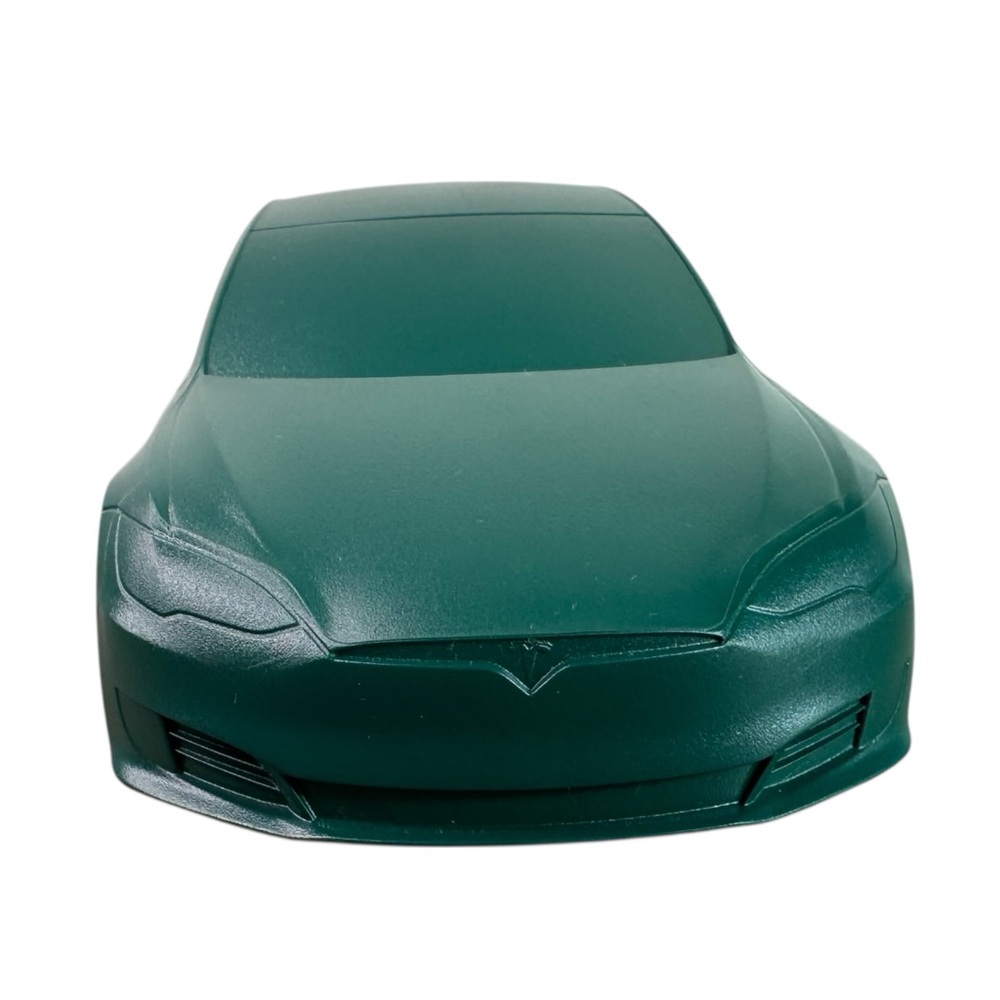 Tesla Model S Plastic Injection Mold Model Car Green - Picture 7 of 11